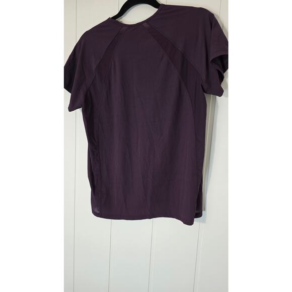 Athleta Top Athletic Athleisure Plum Purple Sports Tee Short Sleeve Size Small - Picture 7 of 9